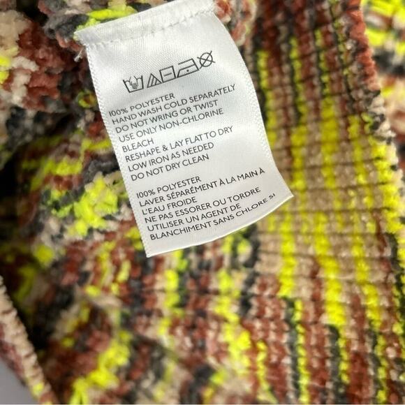 Silence Noise Slouchy Chenille Cropped Sweater Medium - Picture 5 of 6